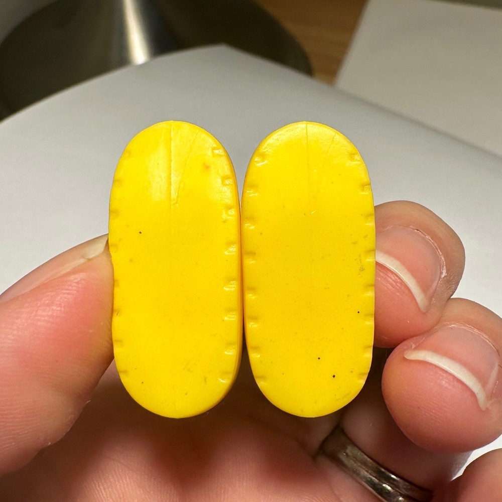 Vintage Fashion Doll Slide On Sneakers Yellow‎ - Picture 7 of 7